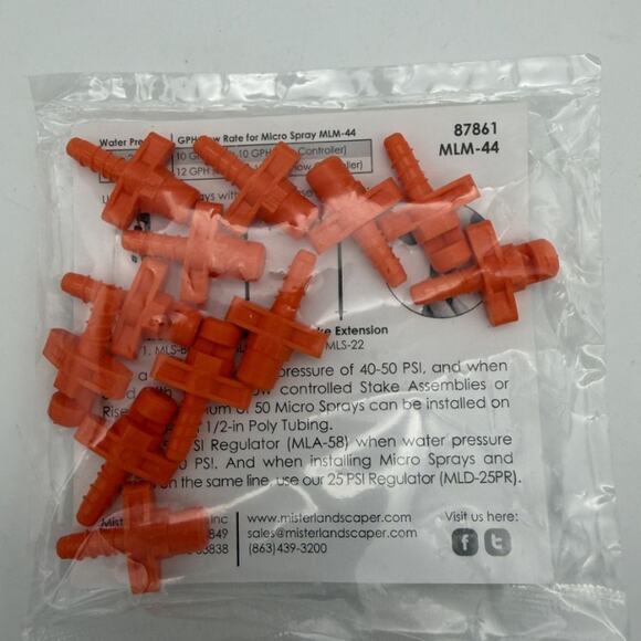 Mister Landscaper 180° Half Circle Fan Micro Sprays, Model MLM-44, QTY 12 - Picture 4 of 4